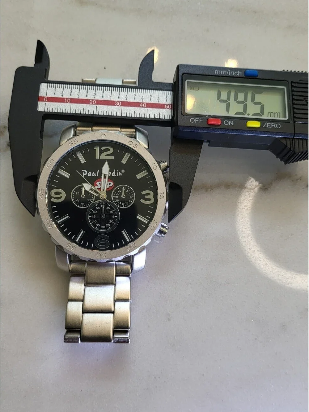 Men's Quartz Watch Working New Battery Automobilia 50mm STP Gas Filters WorksEUC
